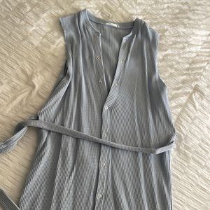 Zara Waffle Knit Wrap dress
